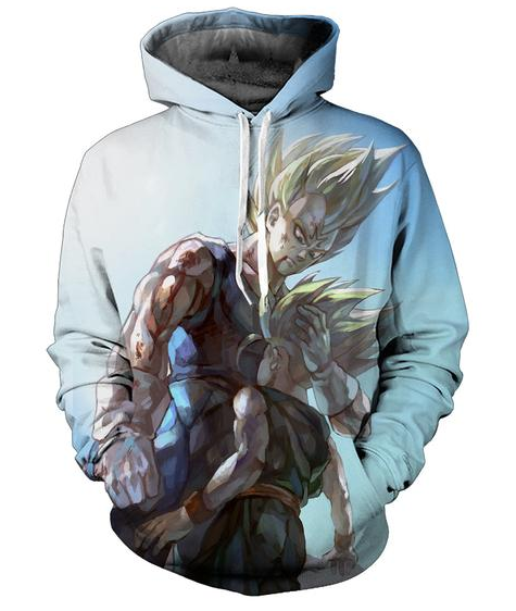 Dragon Ball Z -Majin Vegeta and Trunks SSj 3D - Hoodies